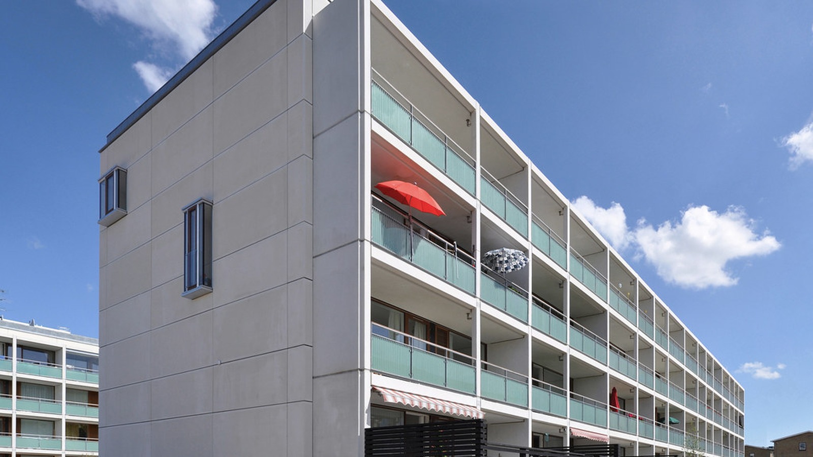 Commercial building facade