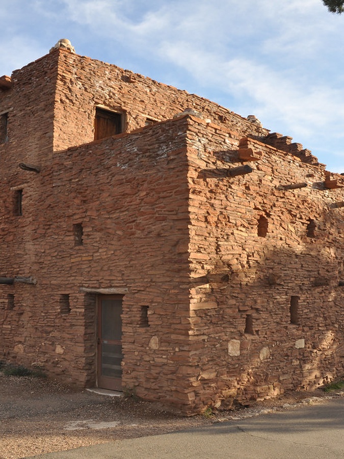 Damaged masonry wall awaiting repair